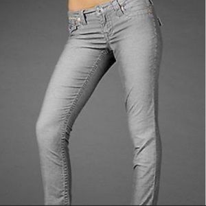 True Religion Gray Corduroy Jodie Jeans